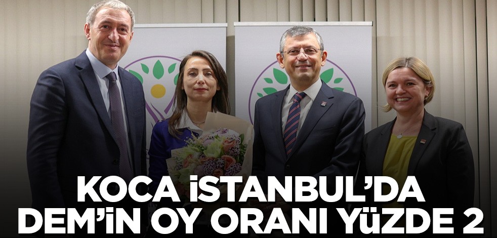 Koca İstanbul'da DEM'in oy oranı kirli ittifakı ortaya koyuyor!