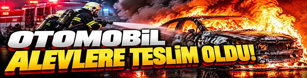 Kocaeli'de otomobil alevlere teslim oldu!