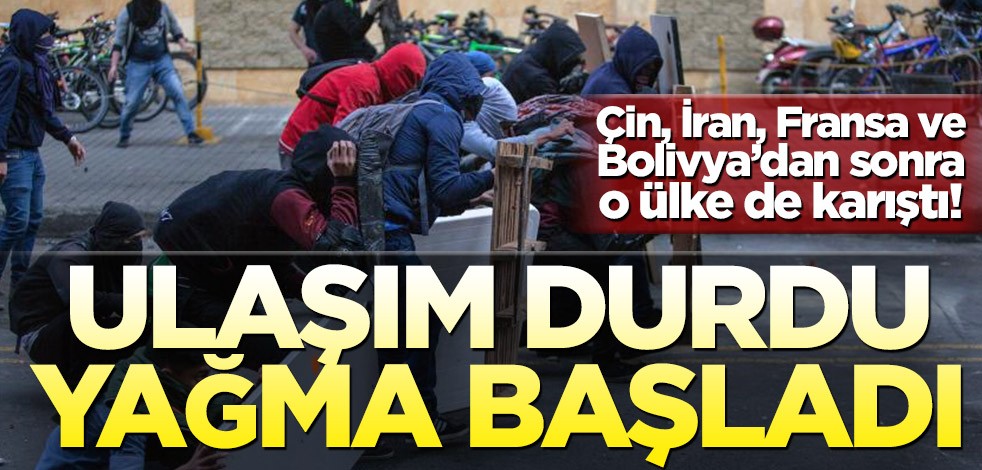  Kolombiya'da binlerce kişi eylemde! Bankalar yağmalandı