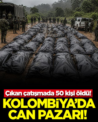 Kolombiya’da can pazarı! Çıkan çatışmada 50 kişi öldü