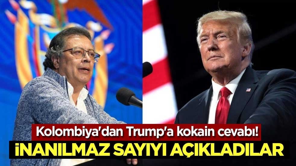 Kolombiya'dan Trump'a kokain cevabı! İnanılmaz sayıyı açıkladılar