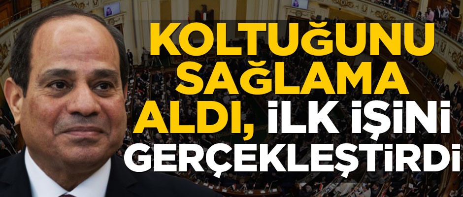 Koltuğunu sağlama alan darbeci Sisi’nin ilk işi bakın ne oldu
