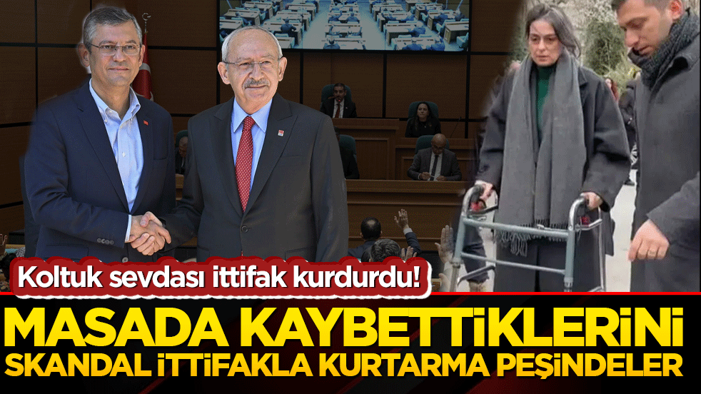 Koltuk sevdası ittifak kurdurdu! Masada kaybettiklerini skandal ittifakla kurtarma peşindeler!