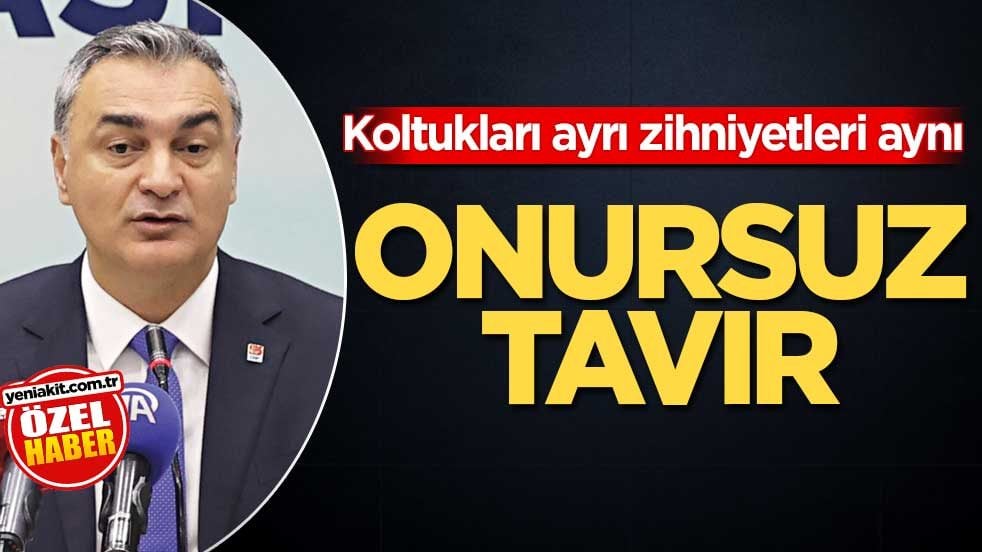 Koltukları ayrı zihniyetleri aynı! Onursuz tavır