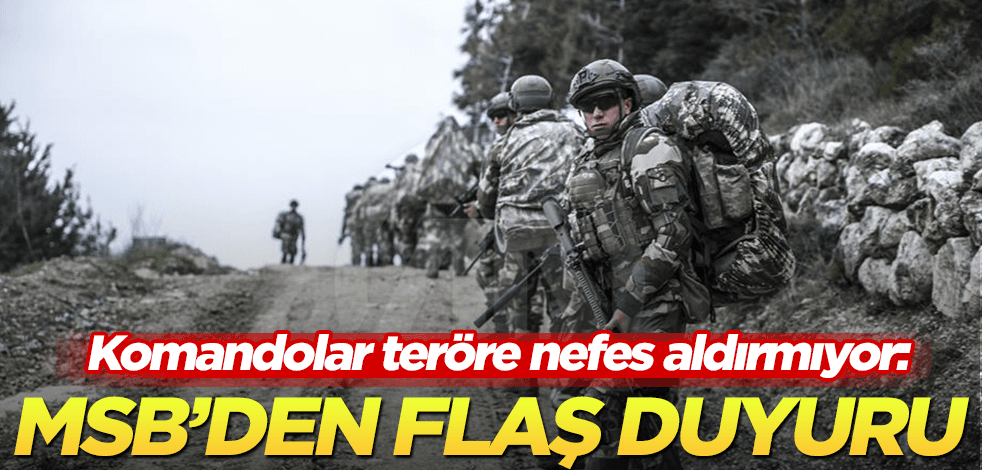 Komandolar PKK’ya nefes aldırmıyor! 4 terörist daha öldürüldü