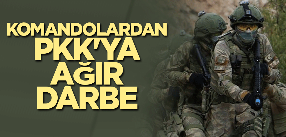 Komandolardan PKK'ya ağır darbe