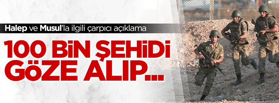 Komplo teorisyeni: 100 bin şehidi göze alıp...