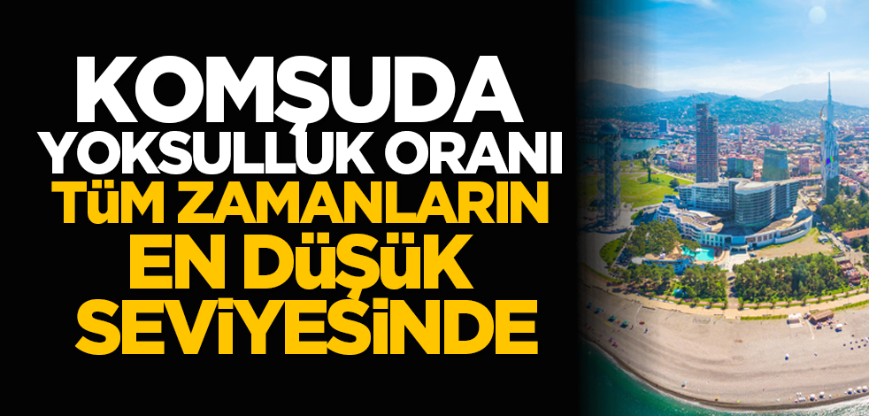 Komşuda yoksulluk oranı tüm zamanların en düşük seviyesinde