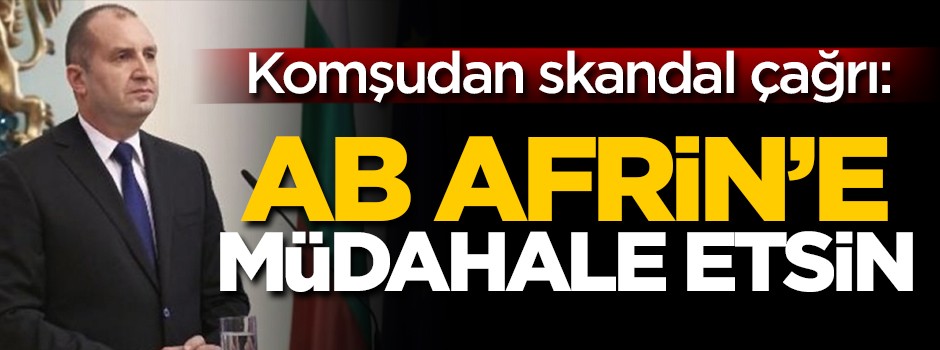 Komşudan skandal çağrı: AB Afrin'e müdahale etsin!