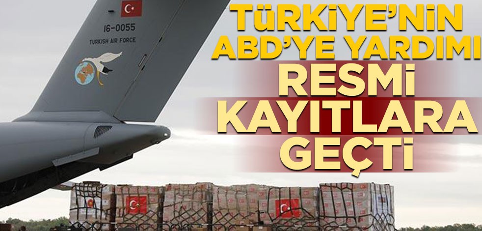 Kongre’de duyurulan Türkiye’nin ABD’ye koronavirüs yardımı resmi kayıtlara geçti