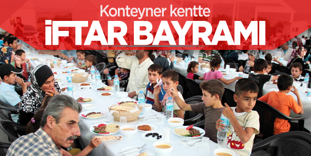 Konteyner kentte iftar bayramı