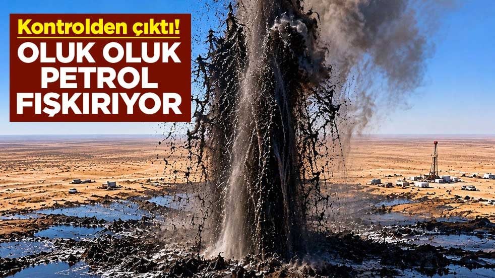 Kontrolden çıktı! Oluk oluk petrol fışkırıyor