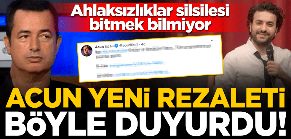 'Konuşanlar' rezaleti bitmeden Acun yeni rezaletin startını verdi!