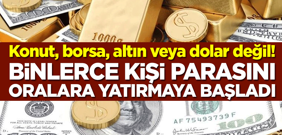 Konut, borsa, altın veya dolar değil! Binlerce kişi parasını oralara yatırmaya başladı