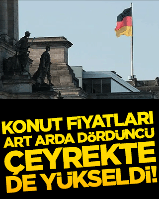 Konut fiyatları art arda dördüncü çeyrekte de yükseldi!