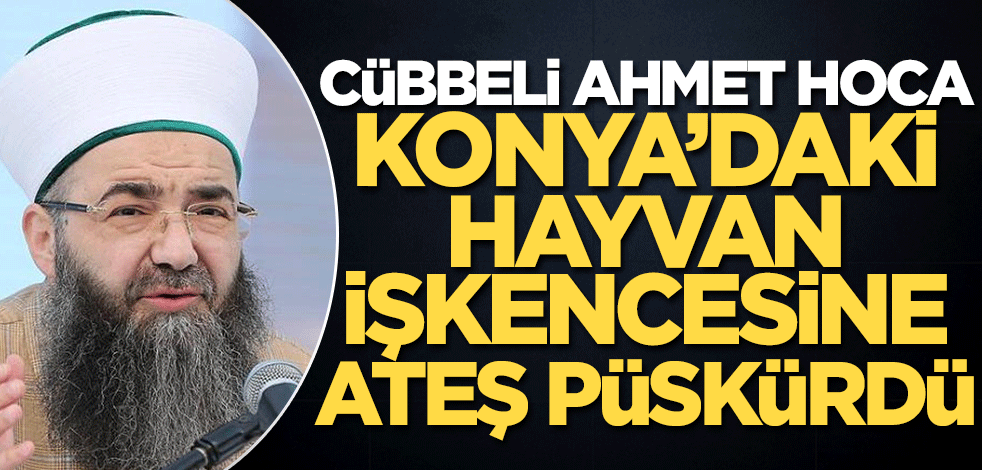 Konya'da hayvana işkence infiale sebep oldu! Cübbeli Ahmet Hoca'dan sert mesaj