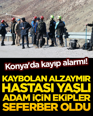 Konya'da kayıp alarmı! Hadim ilçesinde kaybolan alzaymır hastası yaşlı adam için ekipler seferber oldu