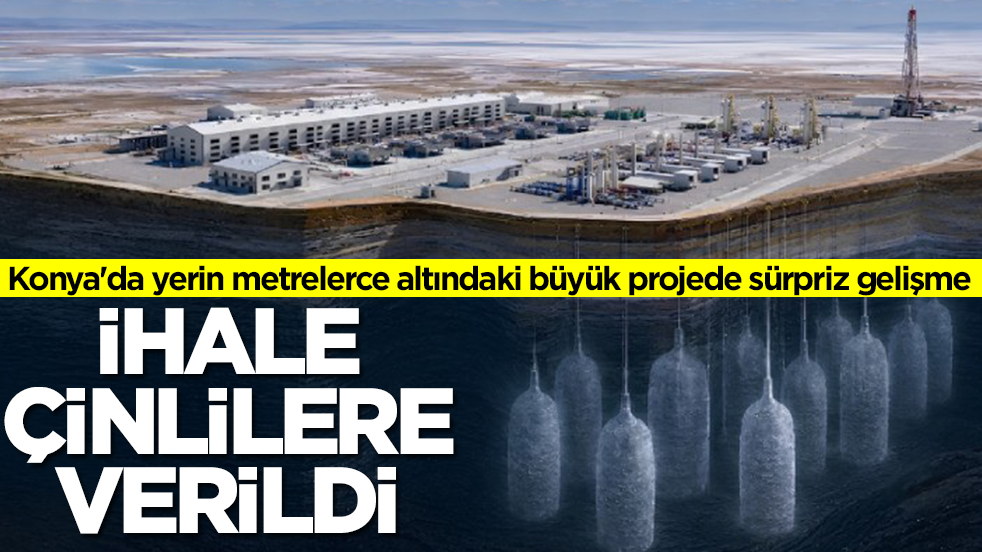 Konya'da yerin metrelerce altındaki büyük projede beklenmedik gelişme: İhale Çinlilere verildi