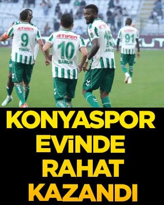 Konyaspor evinde rahat kazandı
