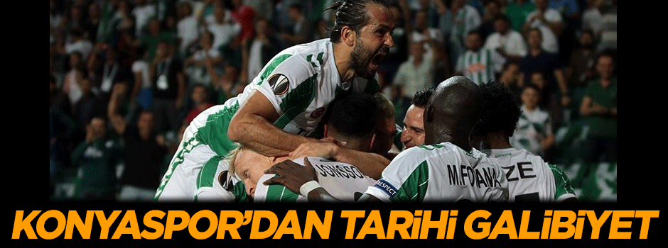 Konyaspor'dan tarihi galibiyet!