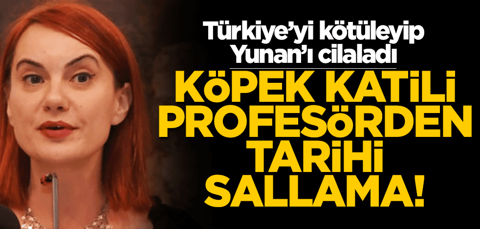 Köpek katili profesörden tarihi sallama! Türkiye'yi kötüleyip, Yunan'ı cilaladı