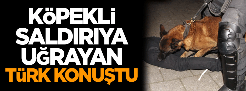 Köpekli saldırıya uğrayan Türk konuştu!
