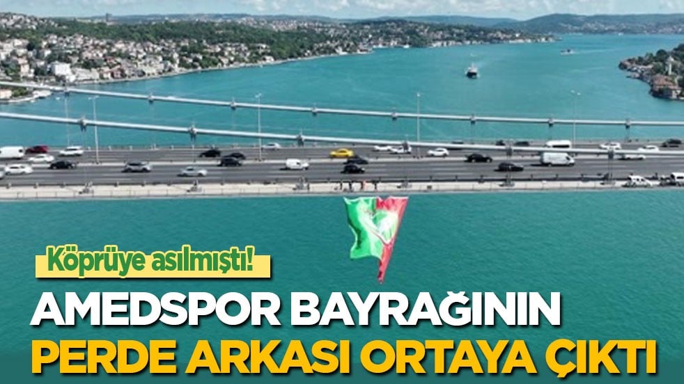 Köprüye asılmıştı! Amedspor bayrağının perde arkası ortaya çıktı