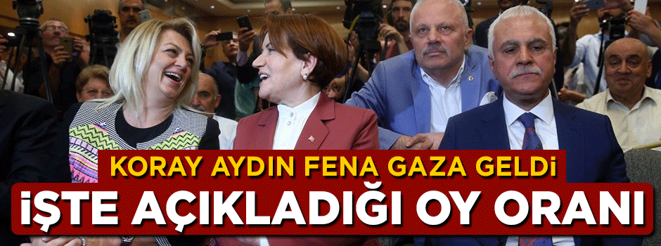 Koray Aydın gaza geldi! İşte açıkladığı oy oranı