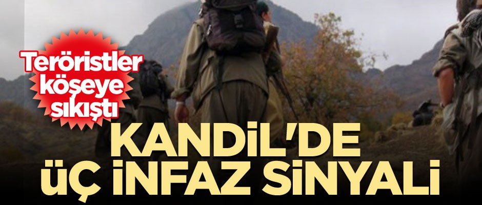 Korkudan mağaradan çıkamıyorlar... Kandil'de üç infaz sinyali