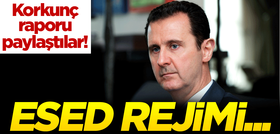 Korkunç raporu paylaştılar! Esed rejimi...