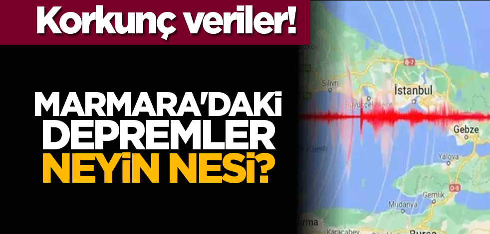 Korkunç veriler! Marmara'daki depremler neyin nesi?!
