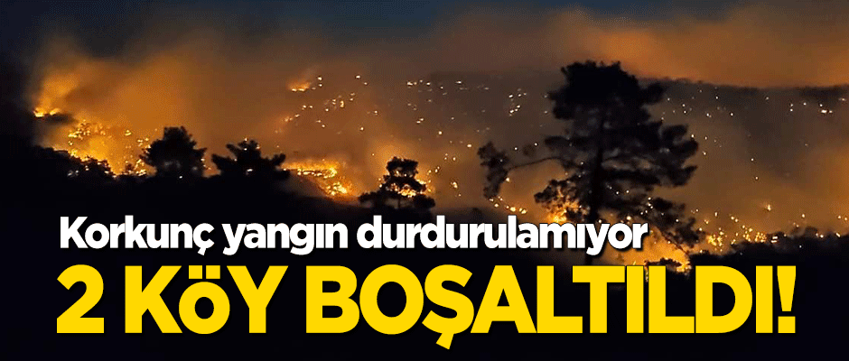 Korkunç yangın durdurulamıyor! 2 köy boşaltıldı