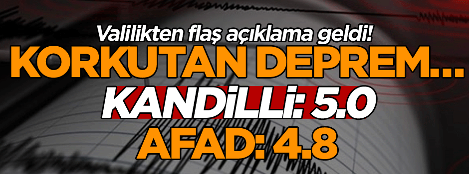 Marmaris'te korkutan deprem!