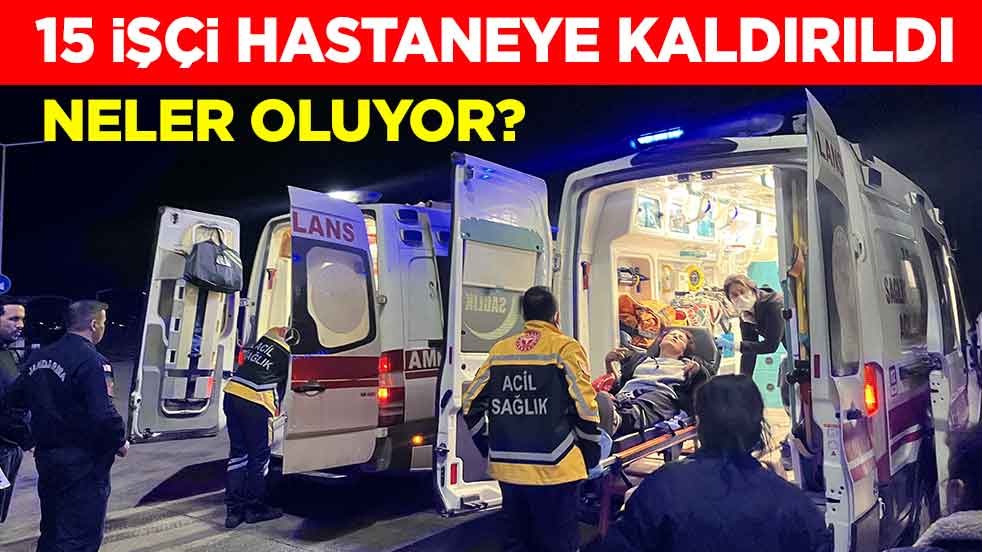 Korkutan haber Muğla'dan! 15 işçi hastaneye kaldırıldı
