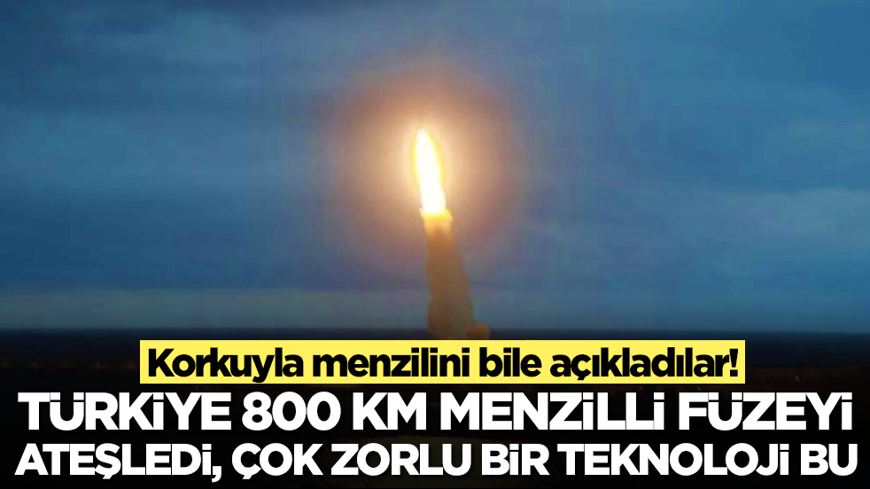 Korkuyla menzilini bile açıkladılar: Türkiye füzeyi ateşledi, çok zorlu bir teknoloji bu