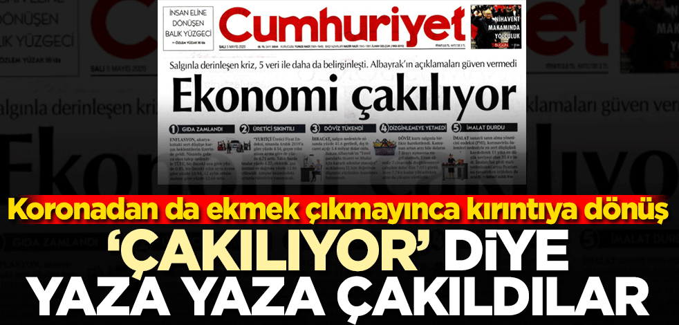 Koronadan da ekmek çıkmayınca kırıntıya dönüş… ‘Çakılıyor’ diye yaza yaza çakıldılar