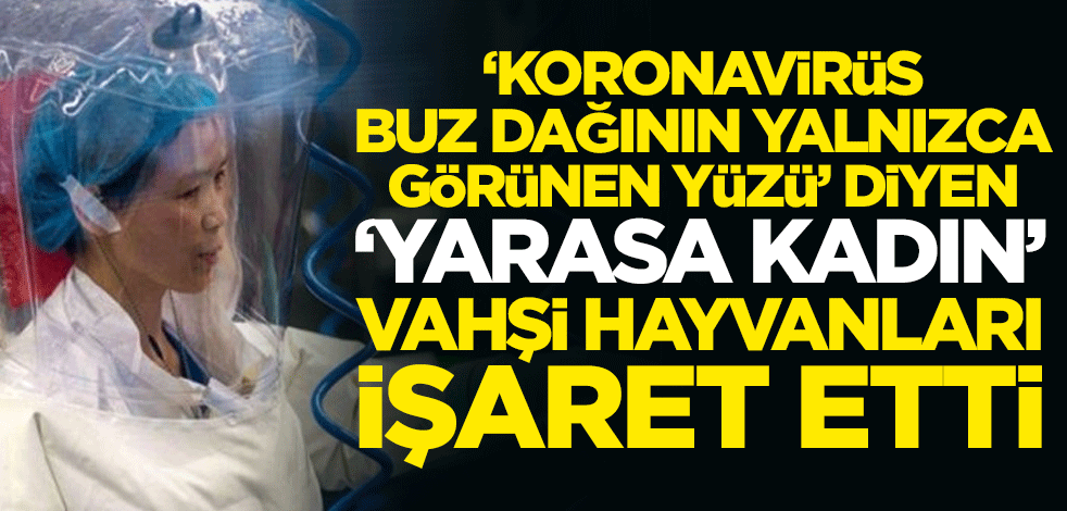 "Koronavirüs, buz dağının yalnızca görünen yüzü" diyen 'yarasa kadın' vahşi hayvanları işaret etti