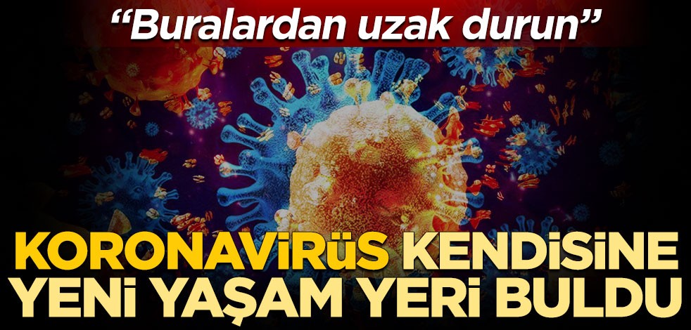 Koronavirüs kendisine yeni yaşam yeri buldu! "Buralardan uzak durun"