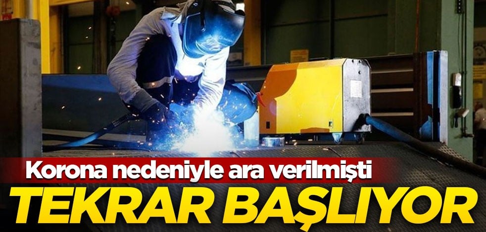 Koronavirüs salgını nedeniyle ara verilmişti... Üretim için düğmeye basıldı