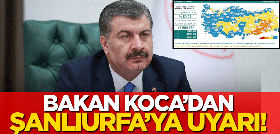 Koronavirüs verileri açıklandı! Bakan Koca'dan 'Şanlıurfa' uyarısı