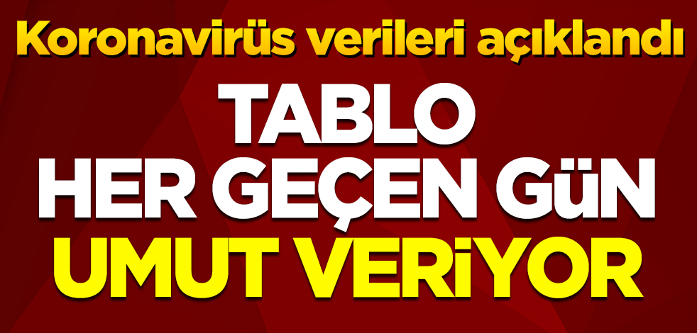 Koronavirüs verileri açıklandı: Tablo her geçen gün umut veriyor