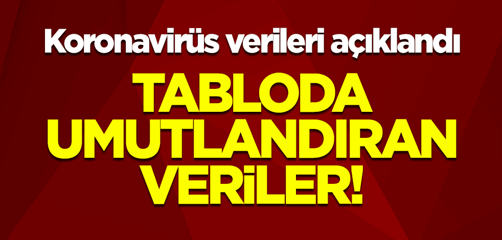 Koronavirüs verileri açıklandı! Tablo her geçen gün umutları daha da arttırıyor