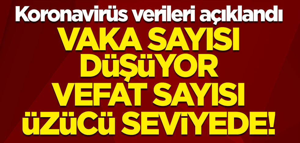 Koronavirüs verileri açıklandı: Vaka sayılarında umutlandıran düşüş