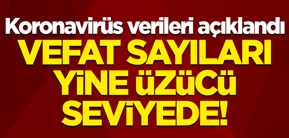 Koronavirüs verileri açıklandı: Vefat sayıları yine üzücü seviyede!