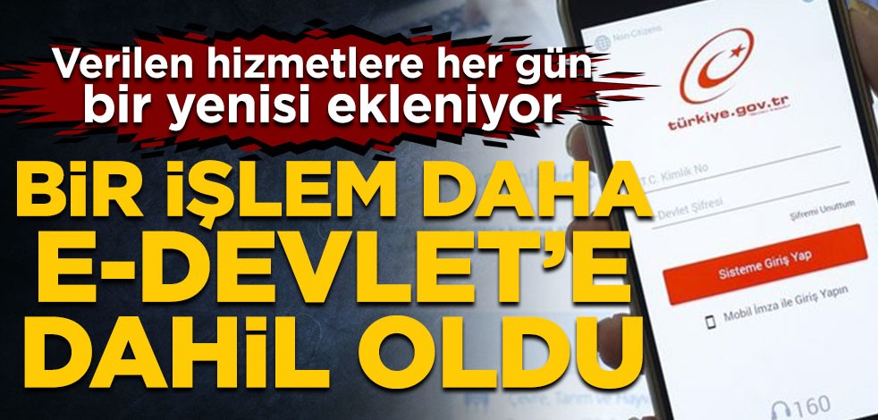 Koronavirüsle mücadele kapsamında adres değişikliği bildirimi e-Devlet’e dahil oldu