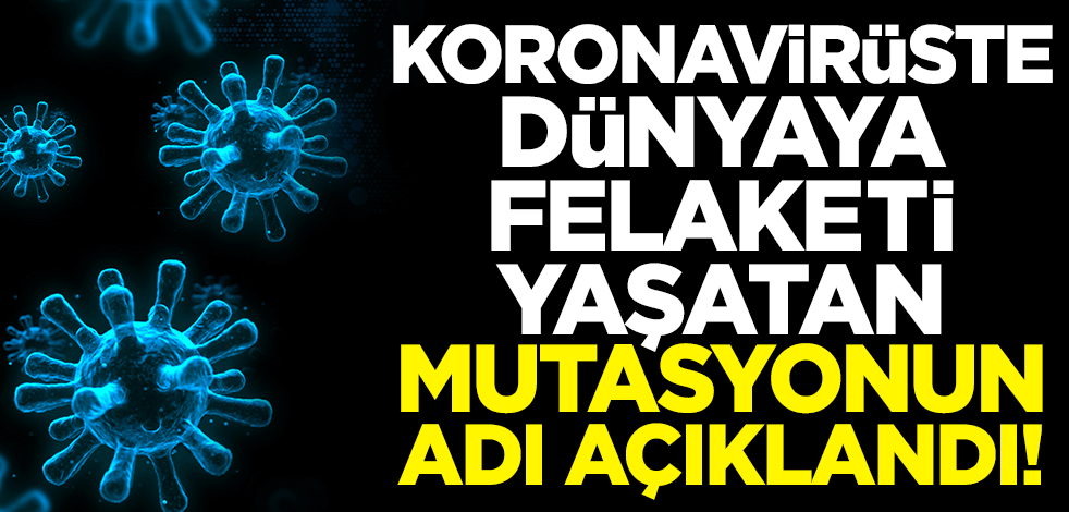 Koronavirüste dünyaya felaketi yaşatan mutasyonun adı açıklandı