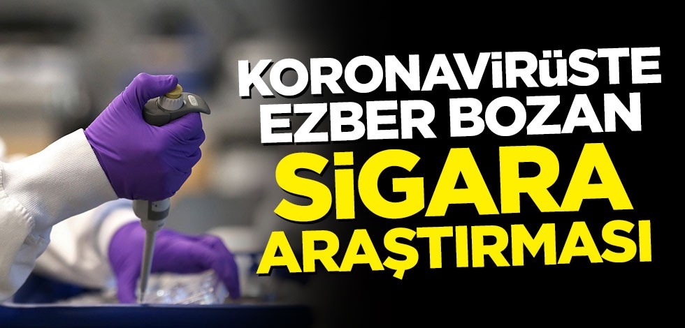 Koronavirüste ezber bozan sigara araştırması