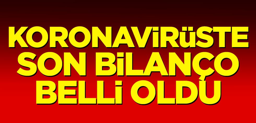 Koronavirüste son bilanço belli oldu
