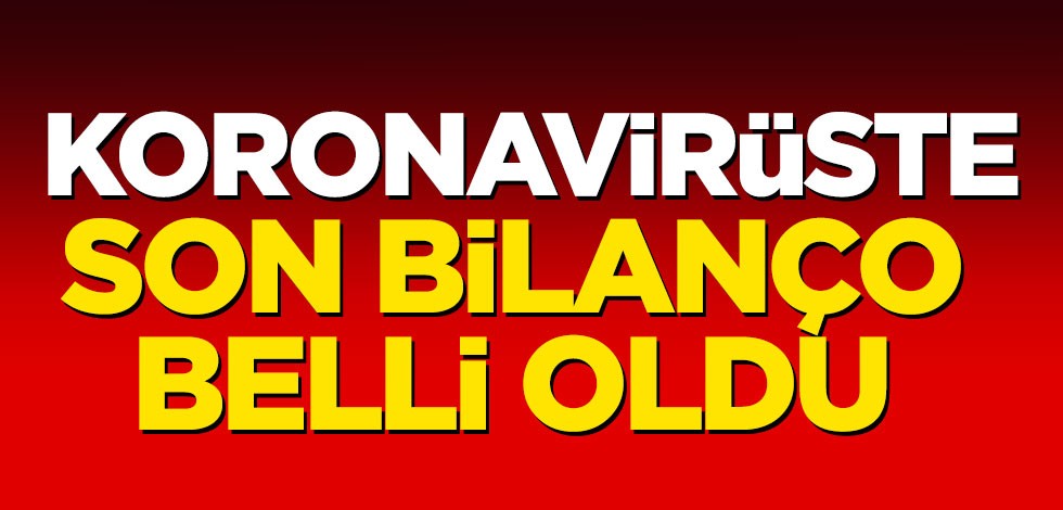 Koronavirüste son bilanço belli oldu