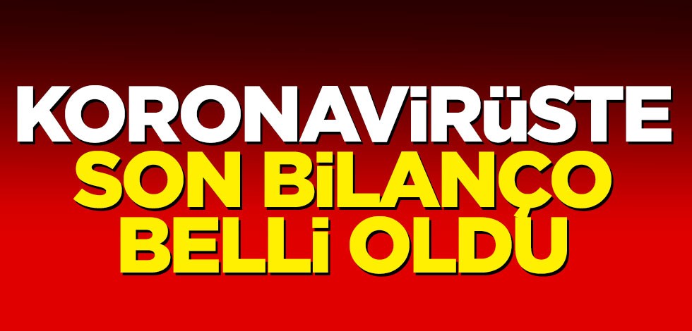 Koronavirüste son bilanço belli oldu